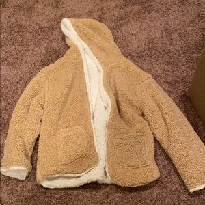 Reversible sherpa jacket